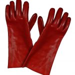 RED PVC CHEMICAL RESISTANT GLOVE